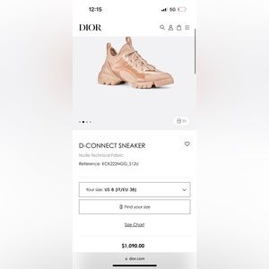 Dior D Connect Nude Sneaker